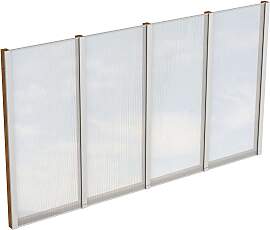 Carport-Seitenwand SKANHOLZ, braun (nussbaum),