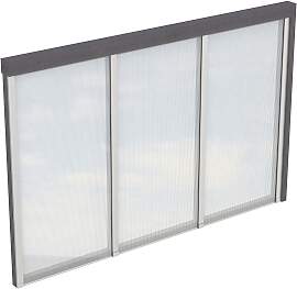 Carport-Seitenwand SKANHOLZ, grau (schiefergrau),