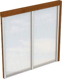 Carport-Seitenwand SKANHOLZ, nussbaum, B:205cm