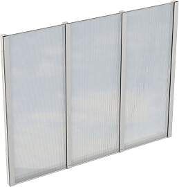 Carport-Seitenwand SKANHOLZ, weiß, B:243cm