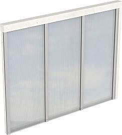 Carport-Seitenwand SKANHOLZ, weiß, B:255cm