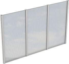 Carport-Seitenwand SKANHOLZ, weiß, B:293cm