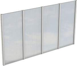 Carport-Seitenwand SKANHOLZ, weiß, B:343cm