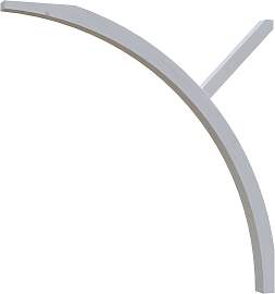 Carport-Stützelement SKANHOLZ, weiß, B:11,5cm