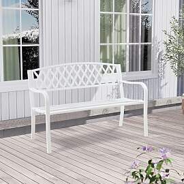 casa.pro Gartenbank Opsasar Weiß für 2-3