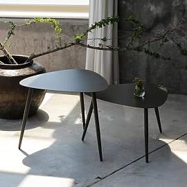 casa.pro Outdoor Couchtisch 2er Set Aymavilles