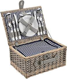 casa.pro Picknickkorb für 4 Personen -