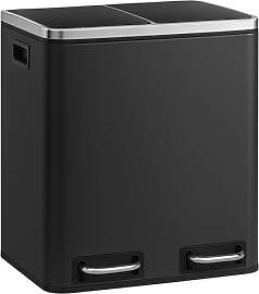 casa pura Mülleimer Küche 2×15L Anthrazit |