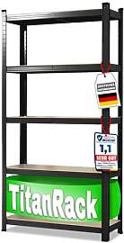 casa pura Schwerlastregal 180 x 90 x 40 cm schwarz 