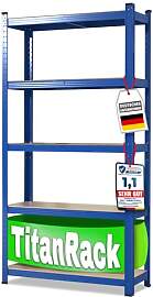 casa pura Schwerlastregal 220 x 120 x 45 cm blau | 