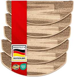 casa pura Stufenmatte selbstklebend halbrund beige 