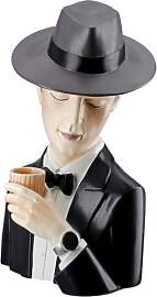Casablanca Figur Gentleman mit Whiskyglas - Poly,