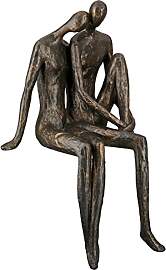 Casablanca Skulptur Couple, Deko Figur Bronze,