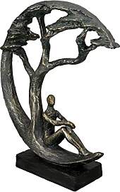 Casablanca Skulptur Daydreamer, Deko Figur Bronze, 