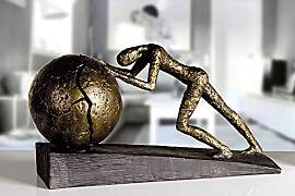 Casablanca Skulptur Heavy Ball, Deko Figur Bronze, 