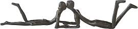 Casablanca Skulptur Loving, Deko Figur Braun,