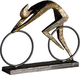 Casablanca Skulptur Racer, Deko Figur Bronze,