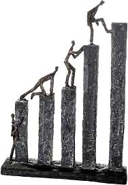 Casablanca Skulptur Raise, Deko Figur Bronze,