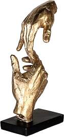 Casablanca Skulptur Two Hands, Deko Figur Gold,