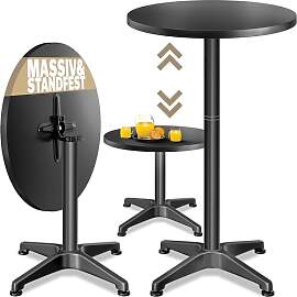 Casaria® 2in1 Stehtisch Höhenverstellbar