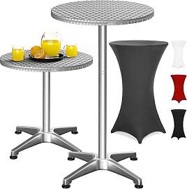 Casaria® 2in1 Stehtisch mit Husse