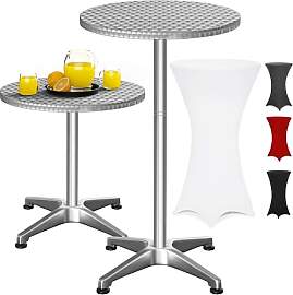 Casaria® 2in1 Stehtisch mit Husse