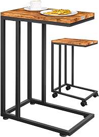 Casaria® Beistelltisch Holz Couch Schwarz 40kg