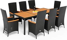 Casaria® Gartenmöbel Set 8 Stühle inkl. 7cm