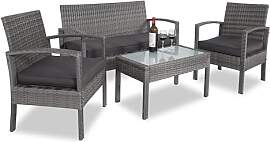 Casaria® Gartenmöbel Set Wetterfest 4 Personen