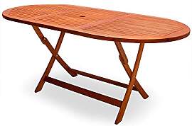 Casaria® Gartentisch Wetterfest Klappbar