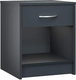 Casaria® Nachttisch Anthrazit 50x40x35cm mit