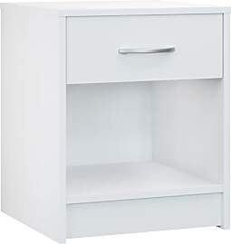 Casaria® Nachttisch Weiß 50x40x35cm mit