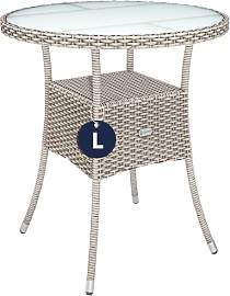 Casaria® Polyrattan Gartentisch 60cm Rund 5mm