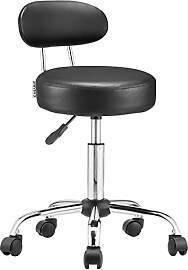 Casaria® Rollhocker mit Lehne Höhenverstellbar