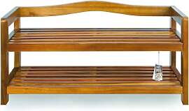 Casaria® Schuhregal mit 2 Ebenen 75x26x42cm