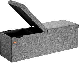 Casaria® Sitzbank mit Stauraum, Dunkelgrau -