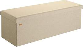 Casaria® Sitzbank mit Stauraum Faltbar Beige