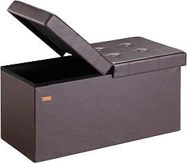 Casaria® Sitzbank mit Stauraum Faltbar Braun