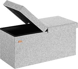 Casaria® Sitzbank mit Stauraum Faltbar Grau