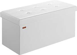 Casaria® Sitzbank mit Stauraum Faltbar Weiß