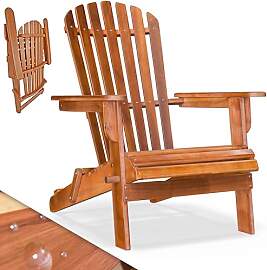 Casaria® Sonnenliege Holz Wetterfest Klappbar