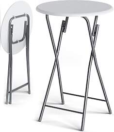 Casaria® Stehtisch Klappbar 110cm Hoch Rund Ø