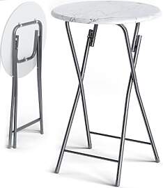 Casaria® Stehtisch Klappbar 110cm Hoch Rund Ø