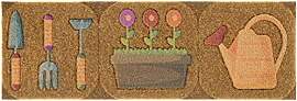 Casatessile Kleine Fußmatte 25x75 cm. Symbol