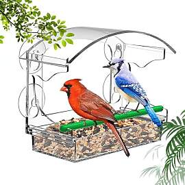 Casenly Fenster Futterhaus für Vögel, Großes