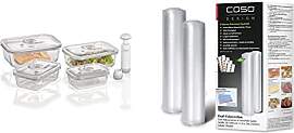 CASO VacuBoxx E-Set - 4 extrem stabile eckige