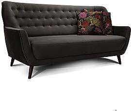 CAVADORE 3-Sitzer-Sofa Abby / Retro-Couch im