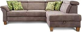 Cavadore Ecksofa Ammerland mit Ottomane rechts /