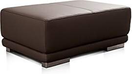 CAVADORE Lederhocker Corianne / Rechteckige