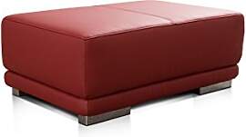 CAVADORE Lederhocker Corianne / Rechteckiger